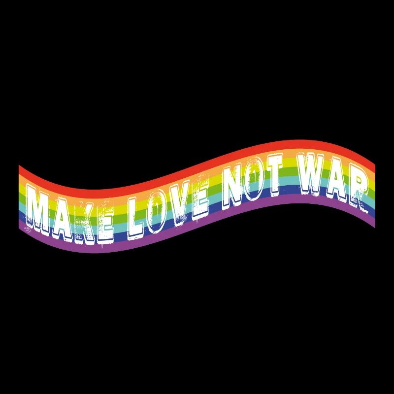 make love not war | Rainbow flag