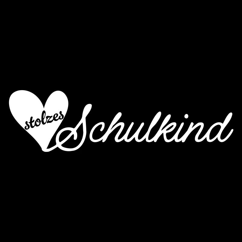 stolzes schulkind weiß