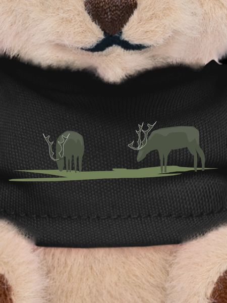 Moose or deer grazing