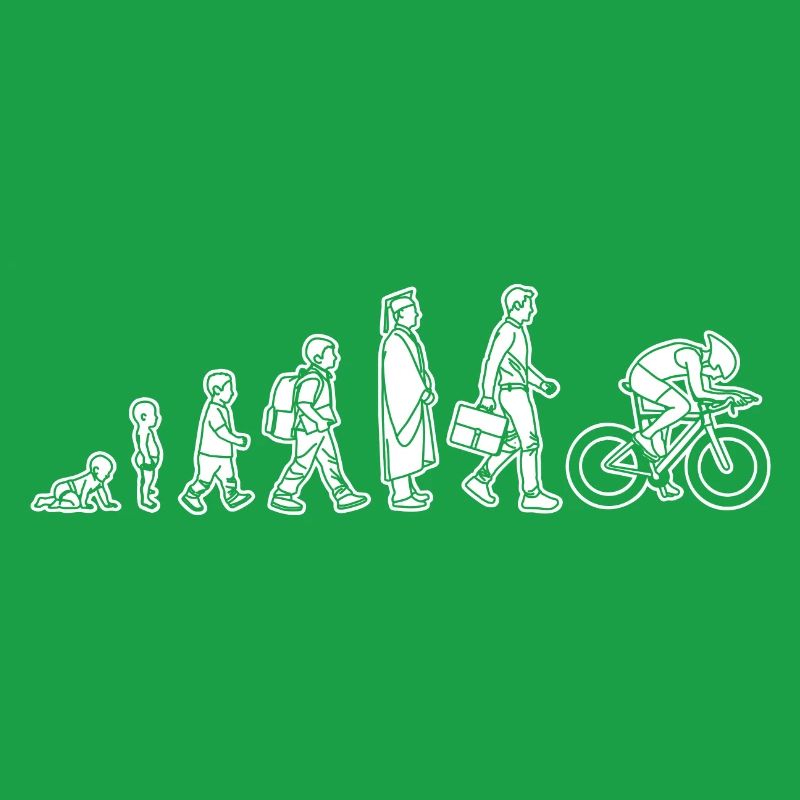 Evolution eines Radfahrers