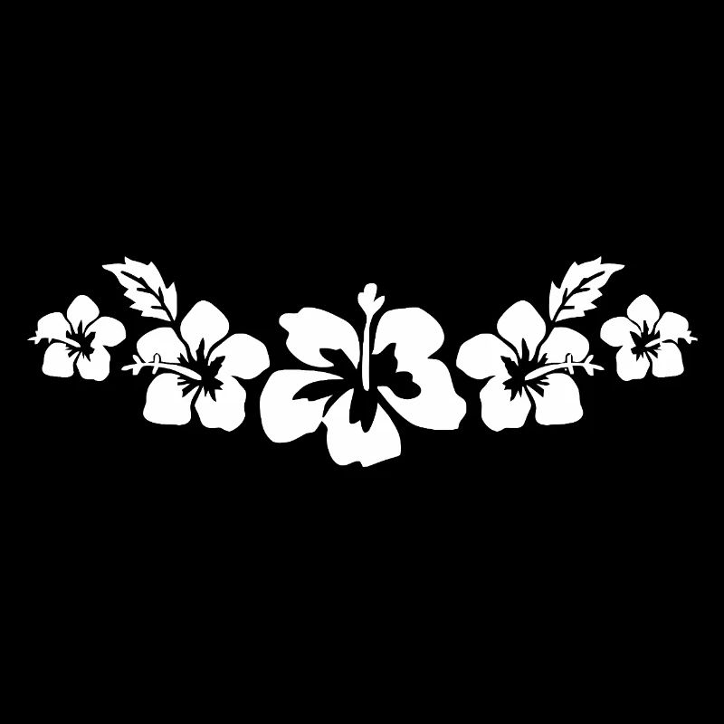 Tropical Hibiscus Floral Pattern