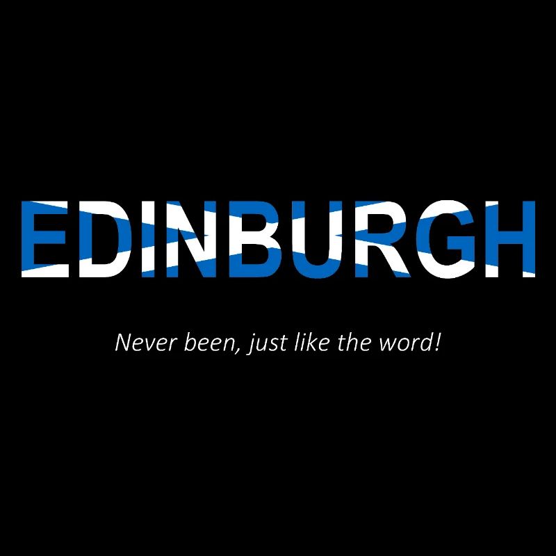 Edinburgh Humorous Word Art Design