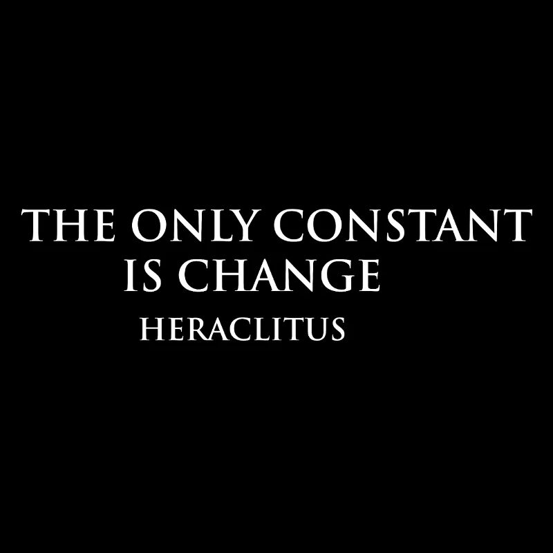 Heraclitus Quote Artistic Typography