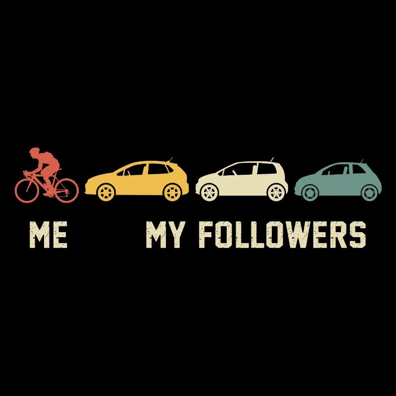 Moi et mes abonnés Cadeau drôle de cycliste