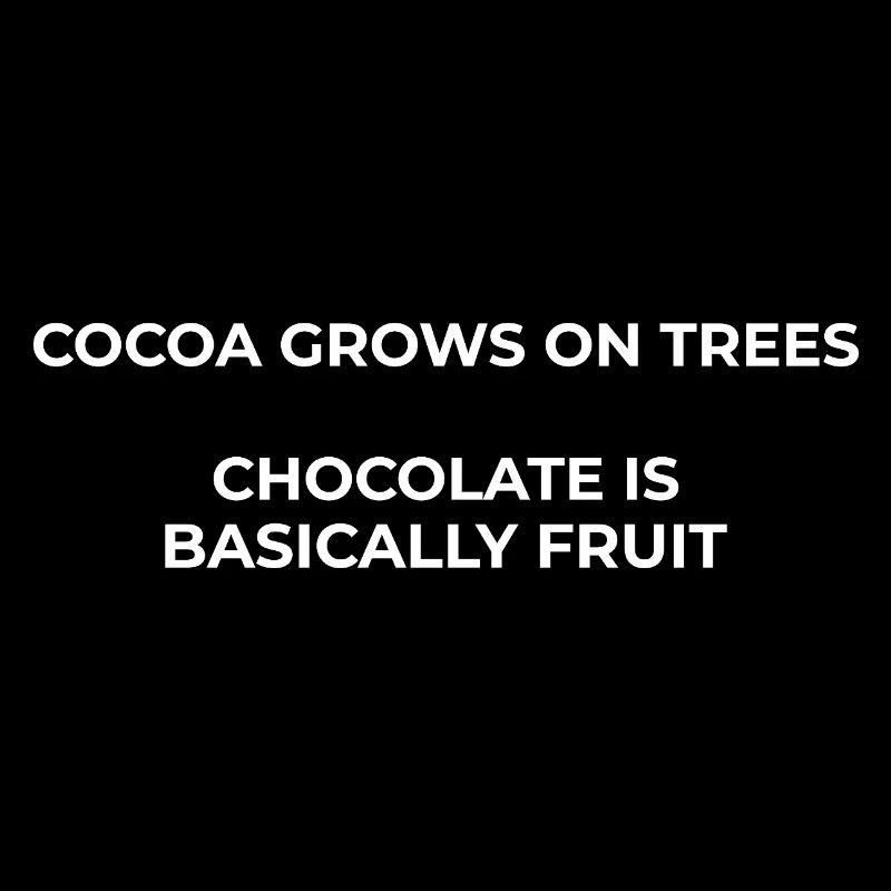 When cocoa grows on trees, chocolate is fruit