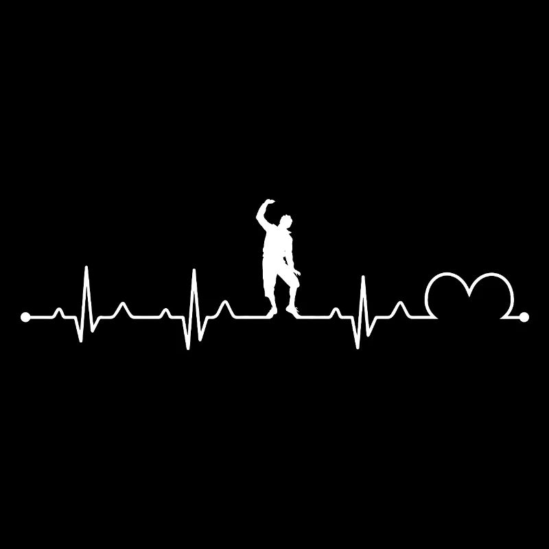 Krump Dance Heartbeat Pulse Retro Silhouette Art