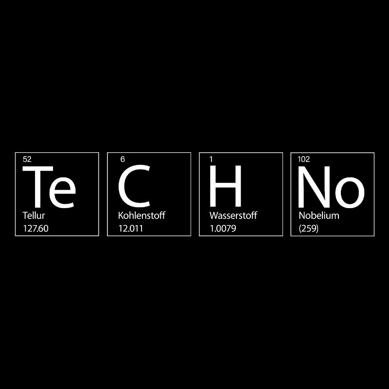 Techno Rave Chemie Elemente