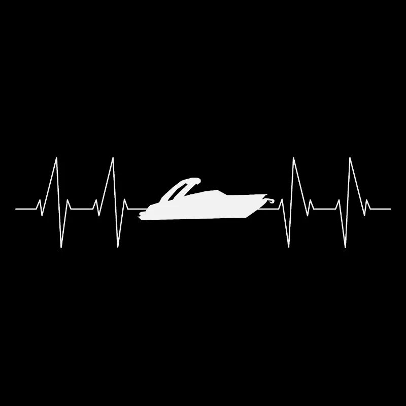 Boat Heartbeat Silhouette