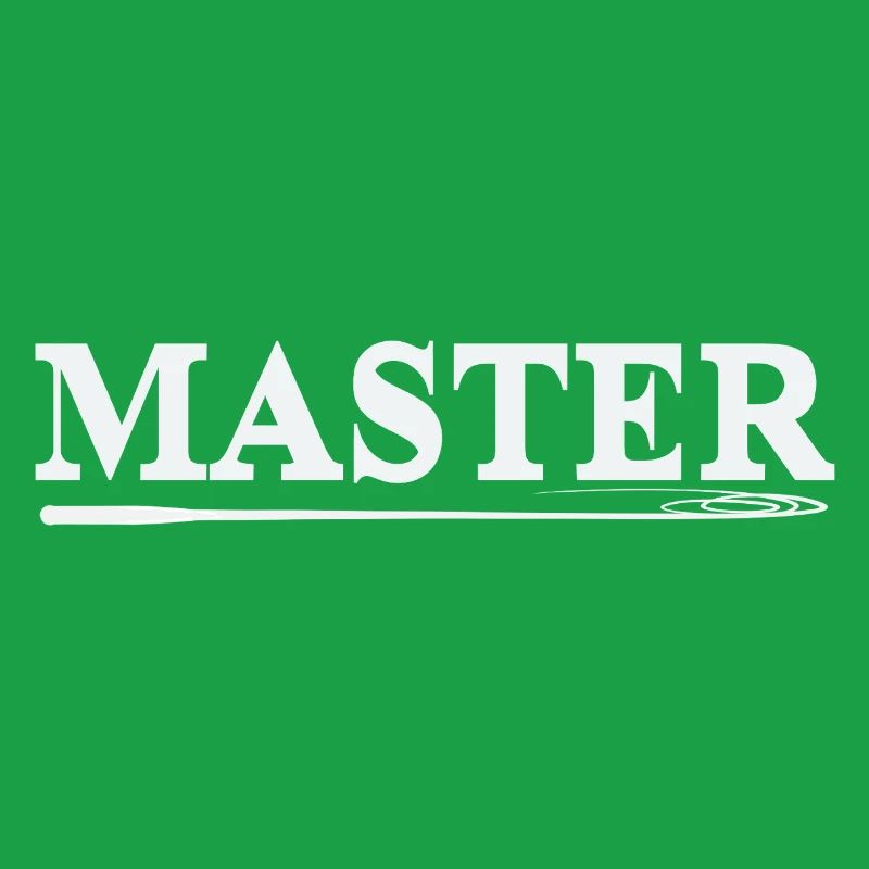 MASTER Whip Logo in White – BDSM Bold Statement