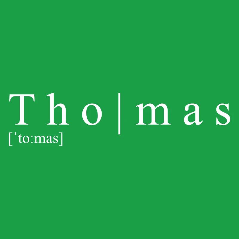Thomas Définition Typographie