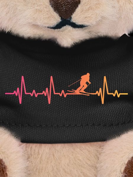 skiing ski Sunset heartbeat skiing