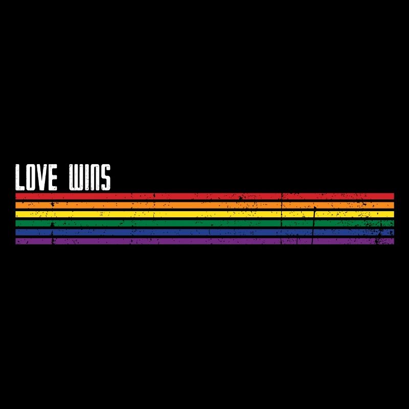 Rainbow Stripes Pride Overlay