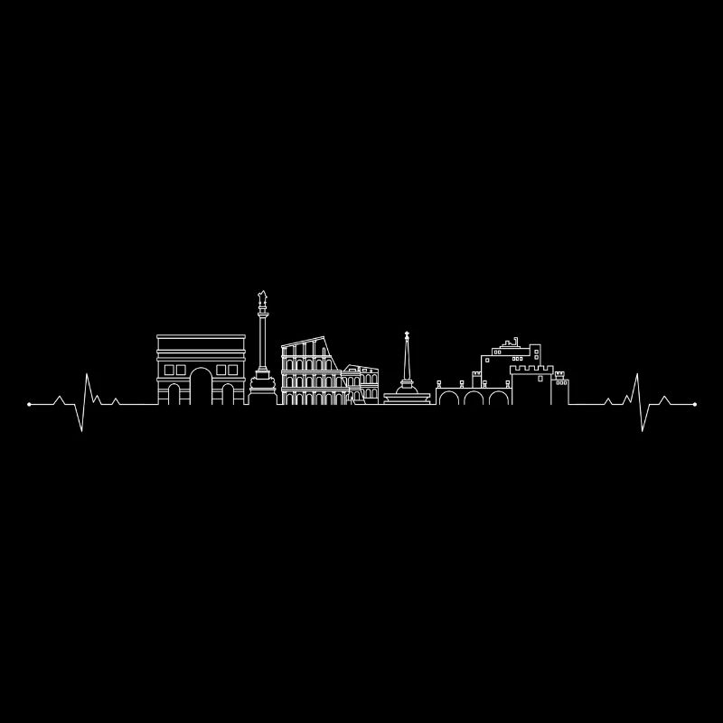 Herzschlag Skyline Rom
