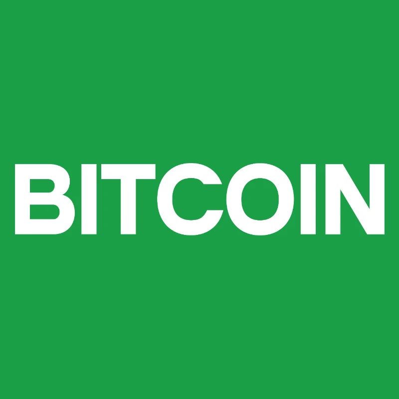 Bitcoin Statement – Minimal Typography