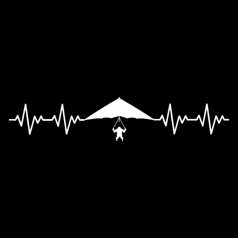 Paragliding Flying Paragliding ECG Heartbeat
