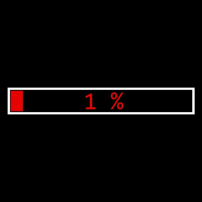 Loading Bar Red 1% outline White