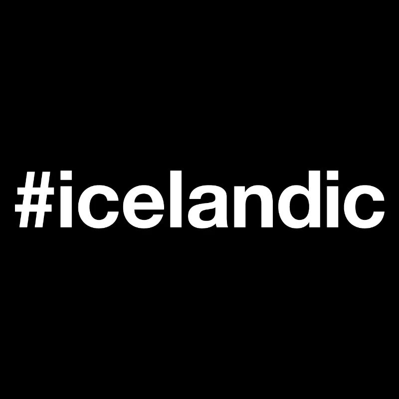 ICELANDIC Island Hashtag