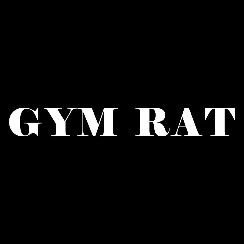 GYM RAT Lettering for Gym Lovers