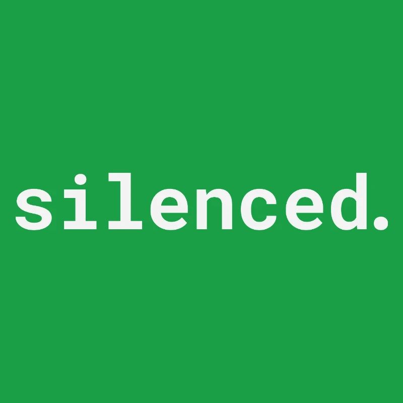 Silenced typographic design