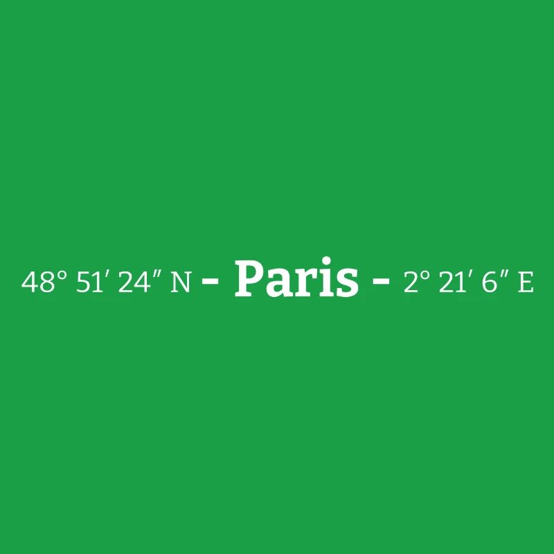 Coordinates Paris