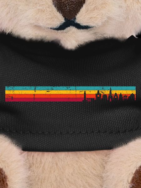 Retro Sunset Skyline Stripes