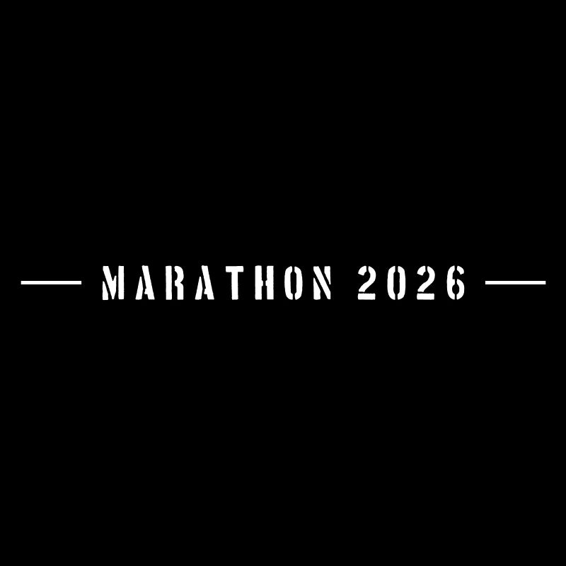 Lettrage Marathon 2026