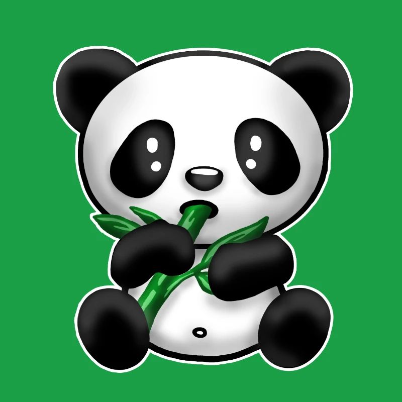 Panda avec du bambou
