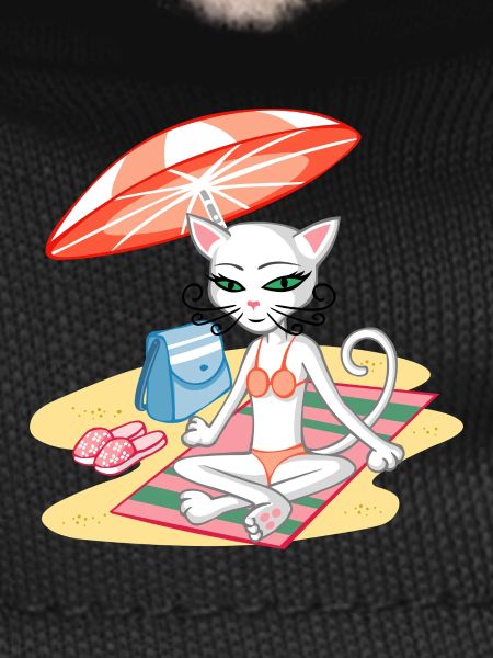 Cat on the beach