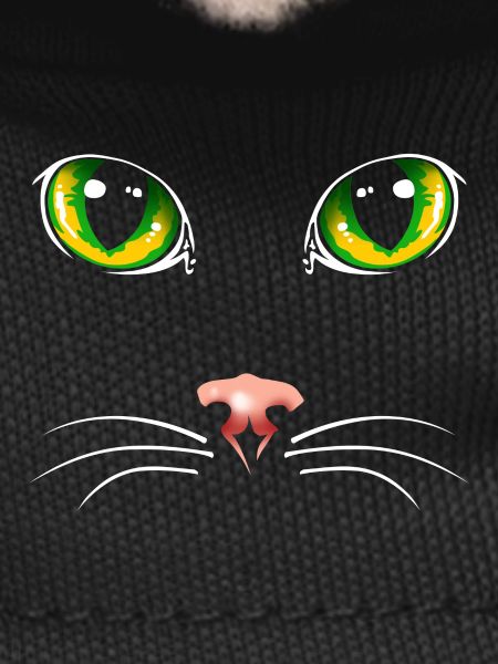 Black cat eyes