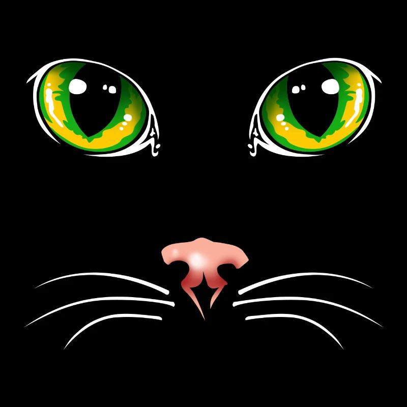 Black cat eyes