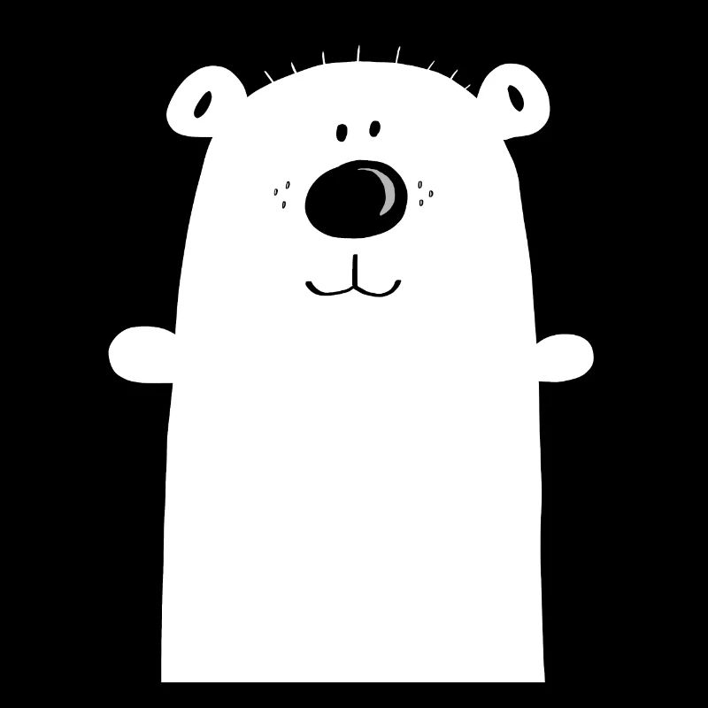 Cuddly polar bear - polar bear - bear - children