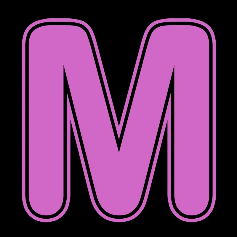 M Letter Alphabet Name Spelling Gift