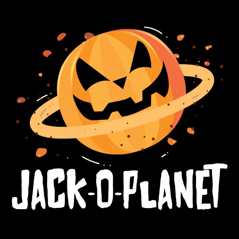 Halloween Pumpkin Face Jack-O-Planet