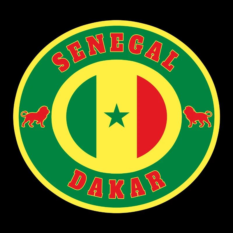 Senegal Dakar / gift lion flag Africa state