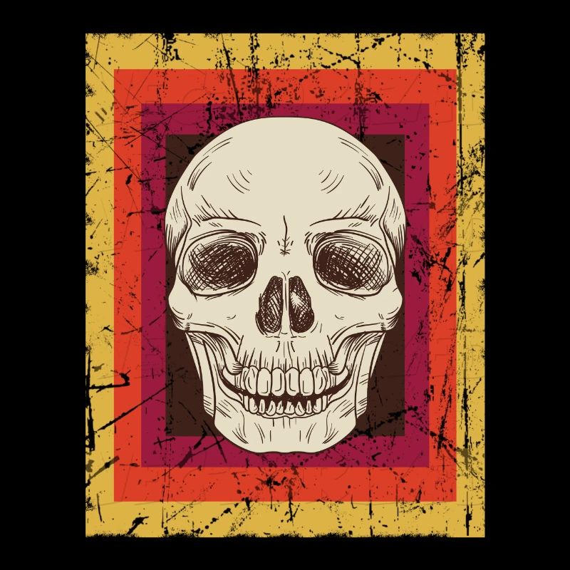 Vintage Retro Schädel