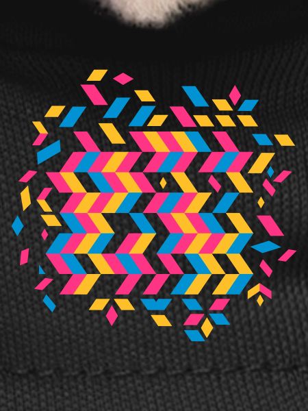 A herringbone pattern