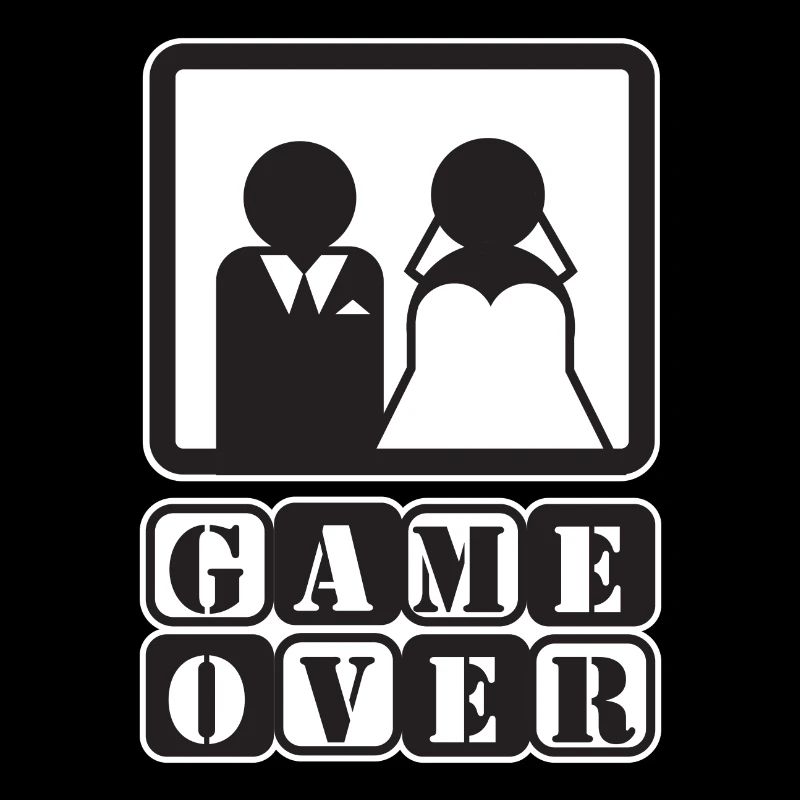 Bachelor party Bachelorette Game Over saying