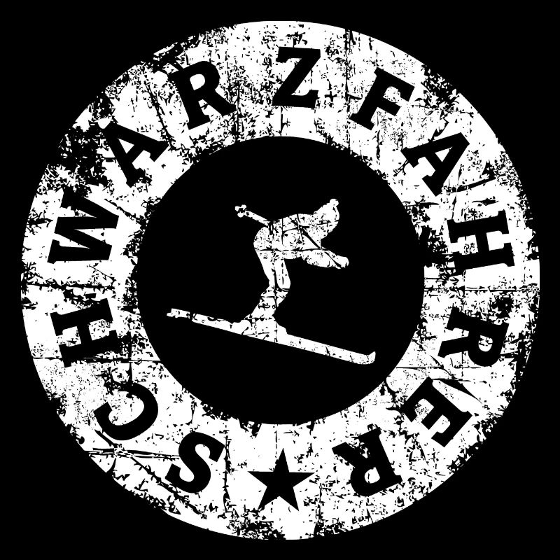 Schwarzfahrer Ski Skifahrer