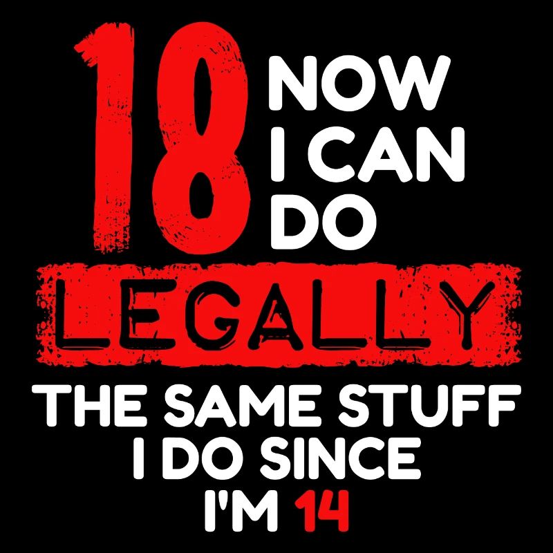 18th Birthday Eighteen Funny saying of age