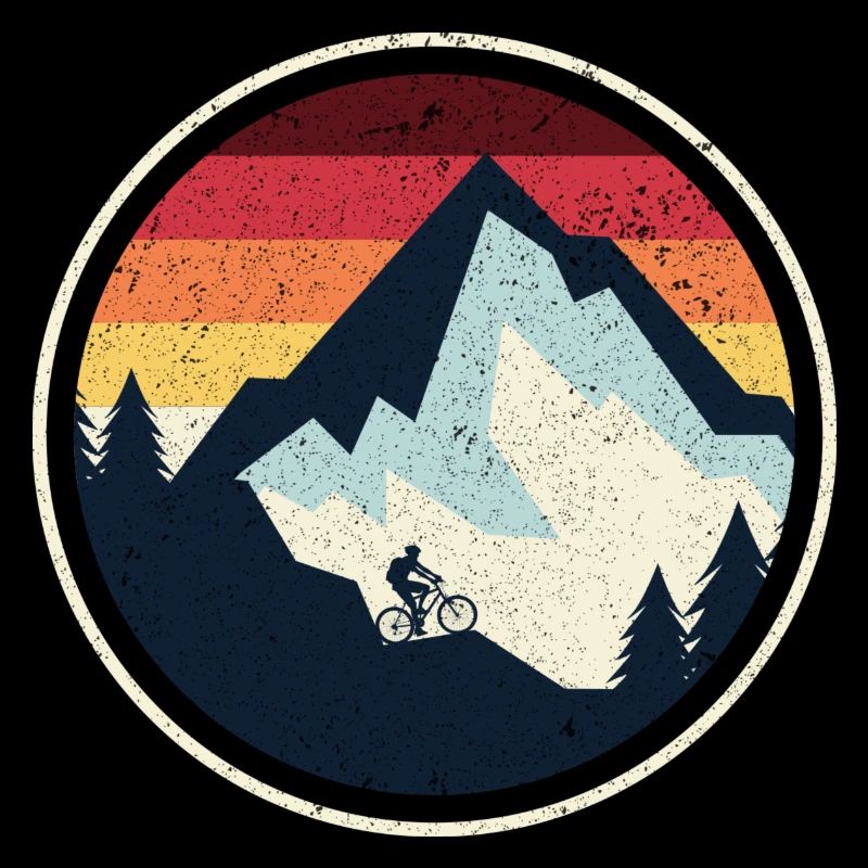 Silhouette du VTT Sunset Peak