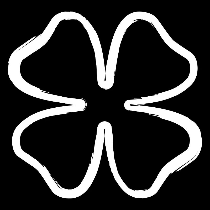 Kleeblatt Glücksbringer Glück Symbol vierblättrig