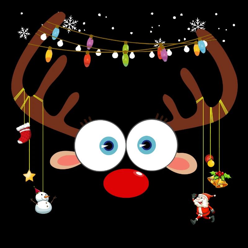 Weihnachtsren-Gesicht