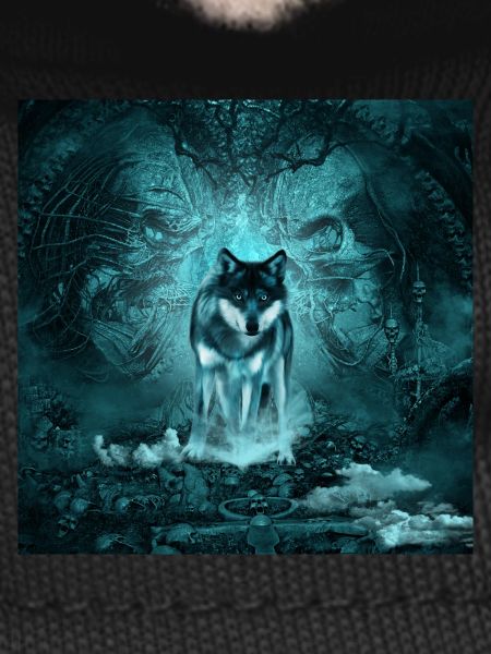 Awesome wolf at night