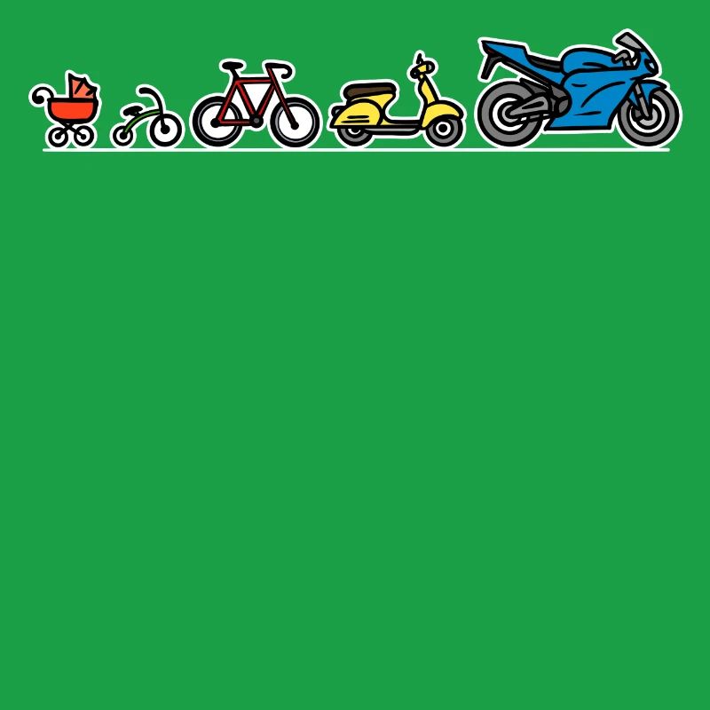 Biker Evolution Motorrad Entwicklung Fortschritt