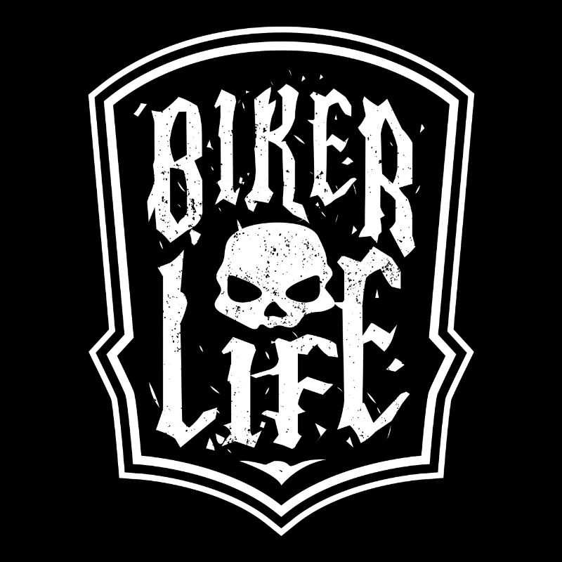 Motorrad Biker Motorräder Totenkopf Statement