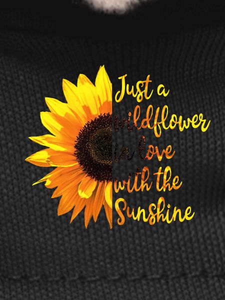 Sunshine Flower Inspirational Quote