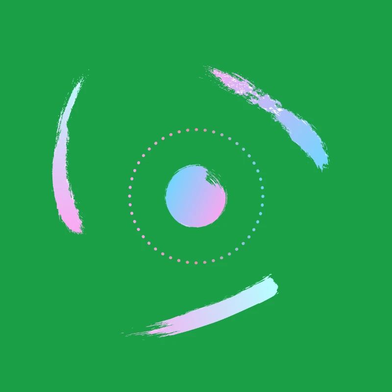 Electrons orbiting the atom