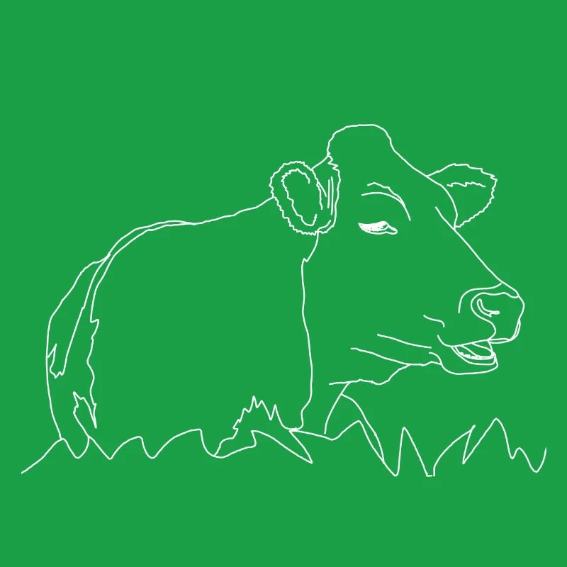 Don fermier de vache couchée en ligne