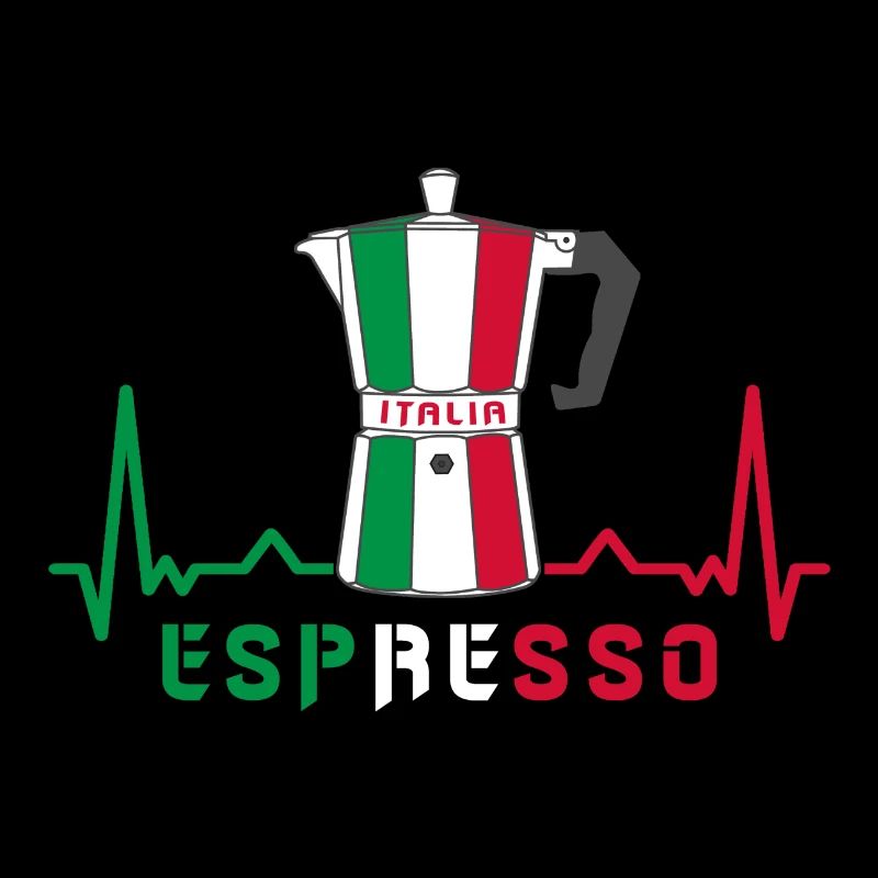Heart rate espresso design / gift idea