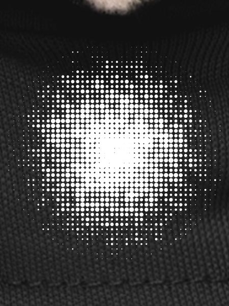 dotted round background white
